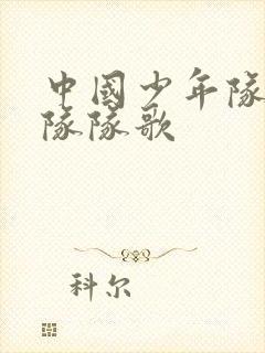 中国少年队先锋队队歌封面