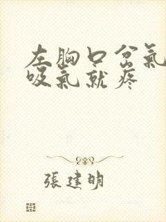 左胸口岔气一样吸气就疼封面