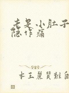 老是小肚子疼隐隐作痛