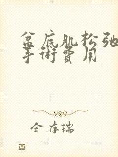 盆底肌松弛治疗手术费用封面