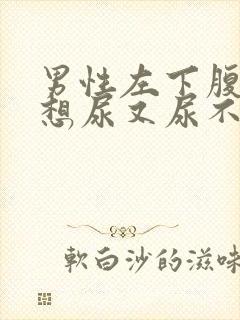 男性左下腹疼痛想尿又尿不出