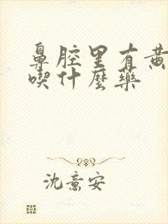 鼻腔里有黄鼻涕吃什么药