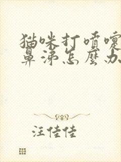 猫咪打喷嚏流黄鼻涕怎么办