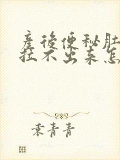 产后便秘肚子痛拉不出来怎么办