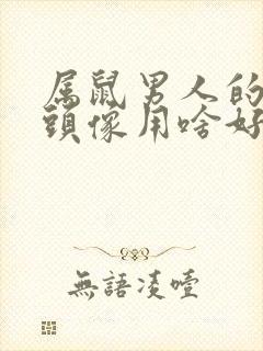 属鼠男人的微信头像用啥好 聚财