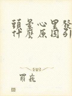 头晕心里发慌是什么原因引起的