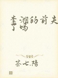 李湘的前夫被抓了吗