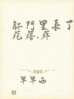 肛门里长了个硬疙瘩,疼