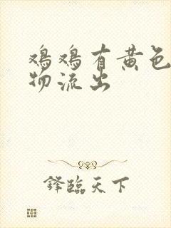 鸡鸡有黄色分泌物流出