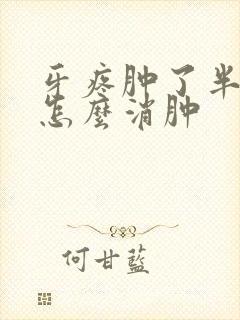 牙疼肿了半边脸怎么消肿