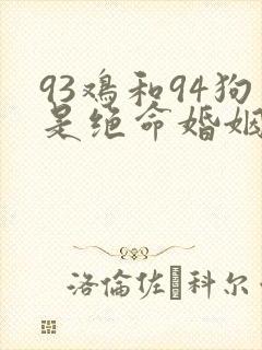 93鸡和94狗是绝命婚姻吗