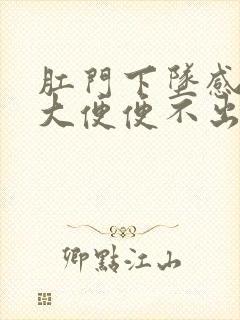 肛门下坠感老想大便便不出来