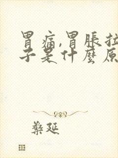 胃痛,胃胀拉肚子是什么原因