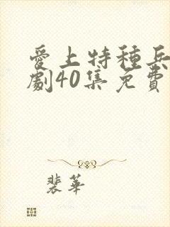 爱上特种兵电视剧40集免费