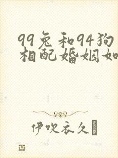 99兔和94狗相配婚姻如何