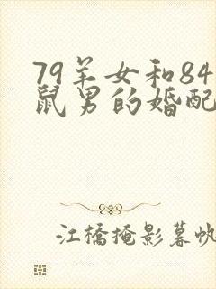 79羊女和84鼠男的婚配好吗