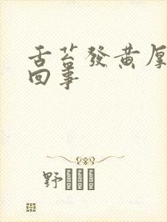 舌苔发黄厚怎么回事