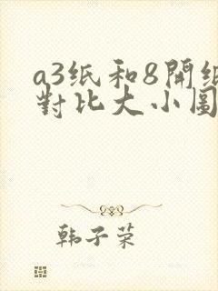a3纸和8开纸对比大小图封面