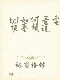 tcl如何看电视台频道