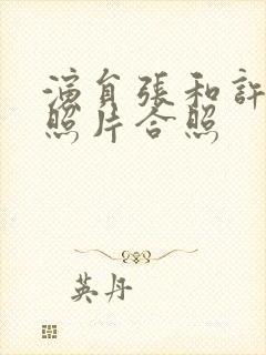 演员张和许亚军照片合照封面