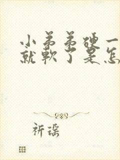 小弟弟硬一会儿就软了是怎么回事封面