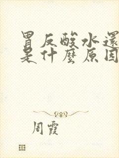 胃反酸水还想吐是什么原因