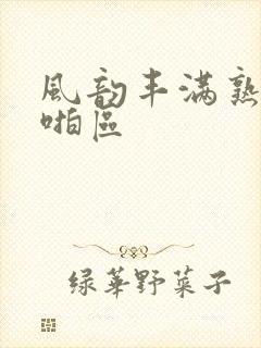 风韵丰满熟妇啪啪区