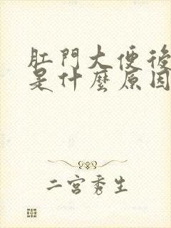 肛门大便后坠胀是什么原因