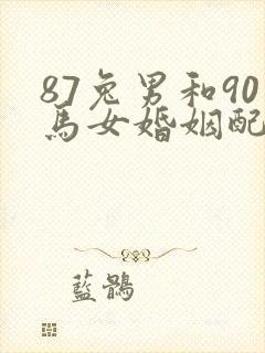 87兔男和90马女婚姻配吗