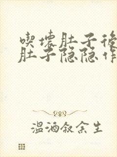 吃坏肚子后几天肚子隐隐作痛封面