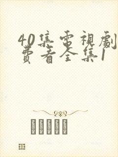 40集电视剧免费看全集1