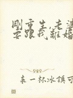 刚重生,老婆就要跟我离婚阅读全集