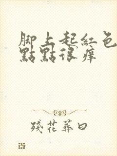 脚上起红色的小点点很痒