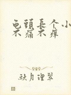 龟头长个小肉粒不痛不痒封面