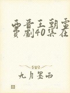 西晋王朝电视免费剧40集在线观看