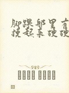 脚踝那里有一个摸起来硬硬的疙瘩