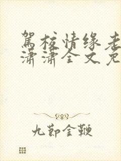 驾校情缘老赵孙潇潇全文免费阅读