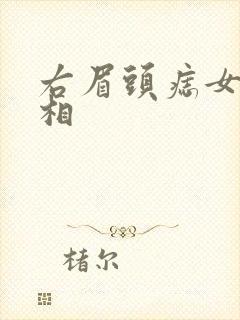 右眉头痣女人面相封面