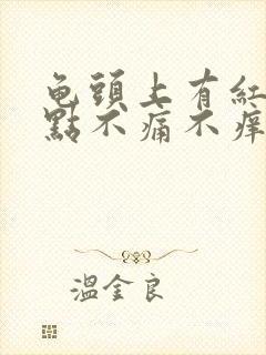 龟头上有红斑红点不痛不痒是怎么办