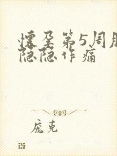 怀孕第5周肚子隐隐作痛