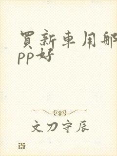 买新车用那个app好