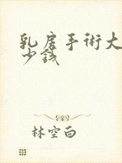 乳房手术大约多少钱封面