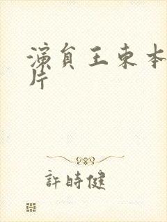 演员王东本人照片封面