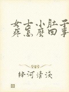 女士小肚子下边疼怎么回事封面