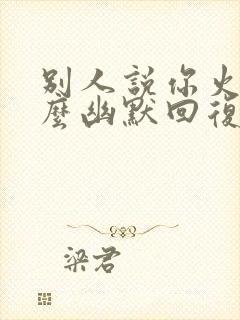 别人说你火了怎么幽默回复