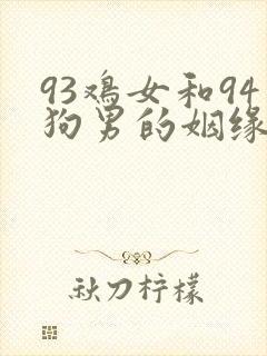 93鸡女和94狗男的姻缘破解