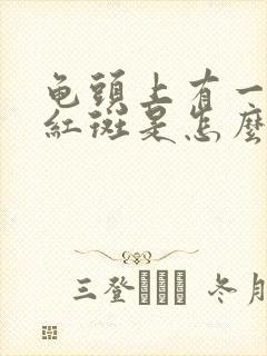 龟头上有一大块红斑是怎么回事封面