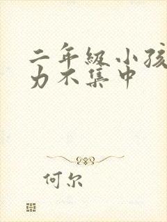 二年级小孩注意力不集中