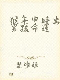 猴年申时出生的男孩命运