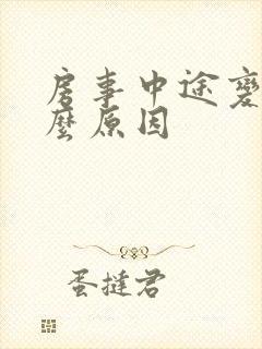 房事中途变软什么原因封面